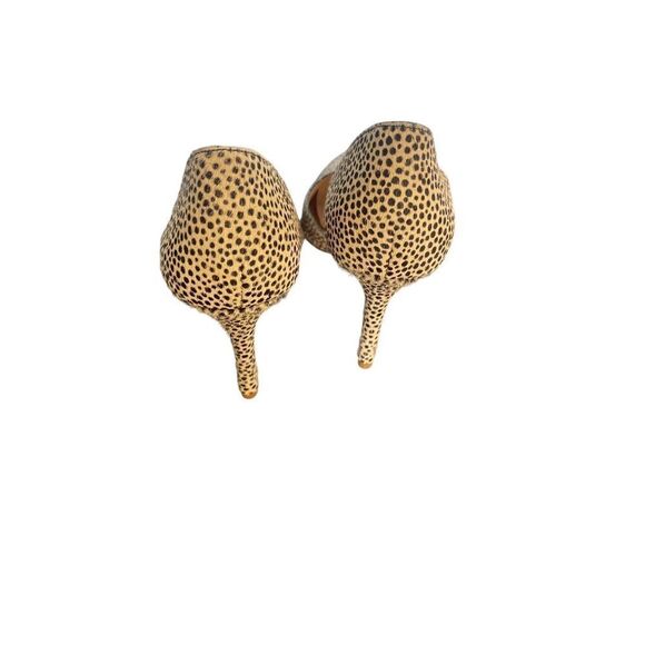 JCrew Calf Hair Leopard Print Kitten Heels Pumps Size 8 High Heels - Picture 3 of 13